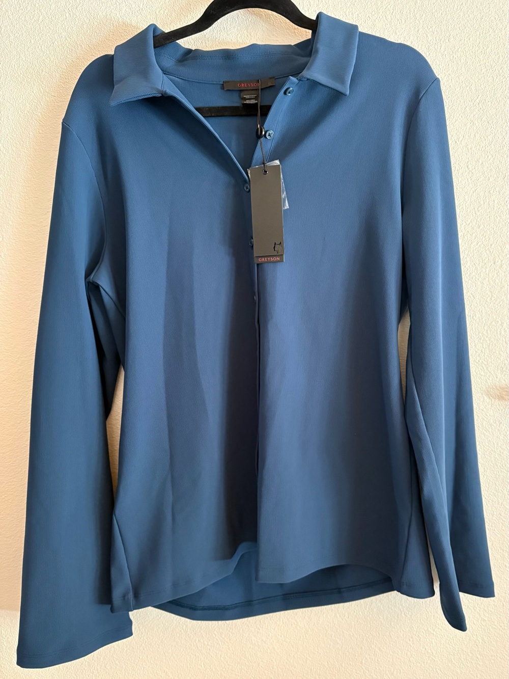 Greyson Clothiers Cleo Button Down Aegean Blue XL NWT